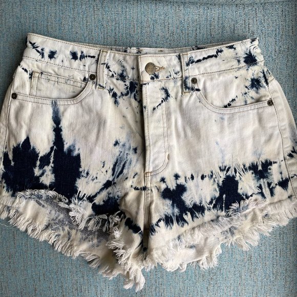 Guess | Tie-Dye Denim Shorts - Picture 7 of 13